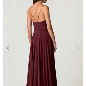 Jenny Yoo Inesse bridesmaid dress in hibiscus.